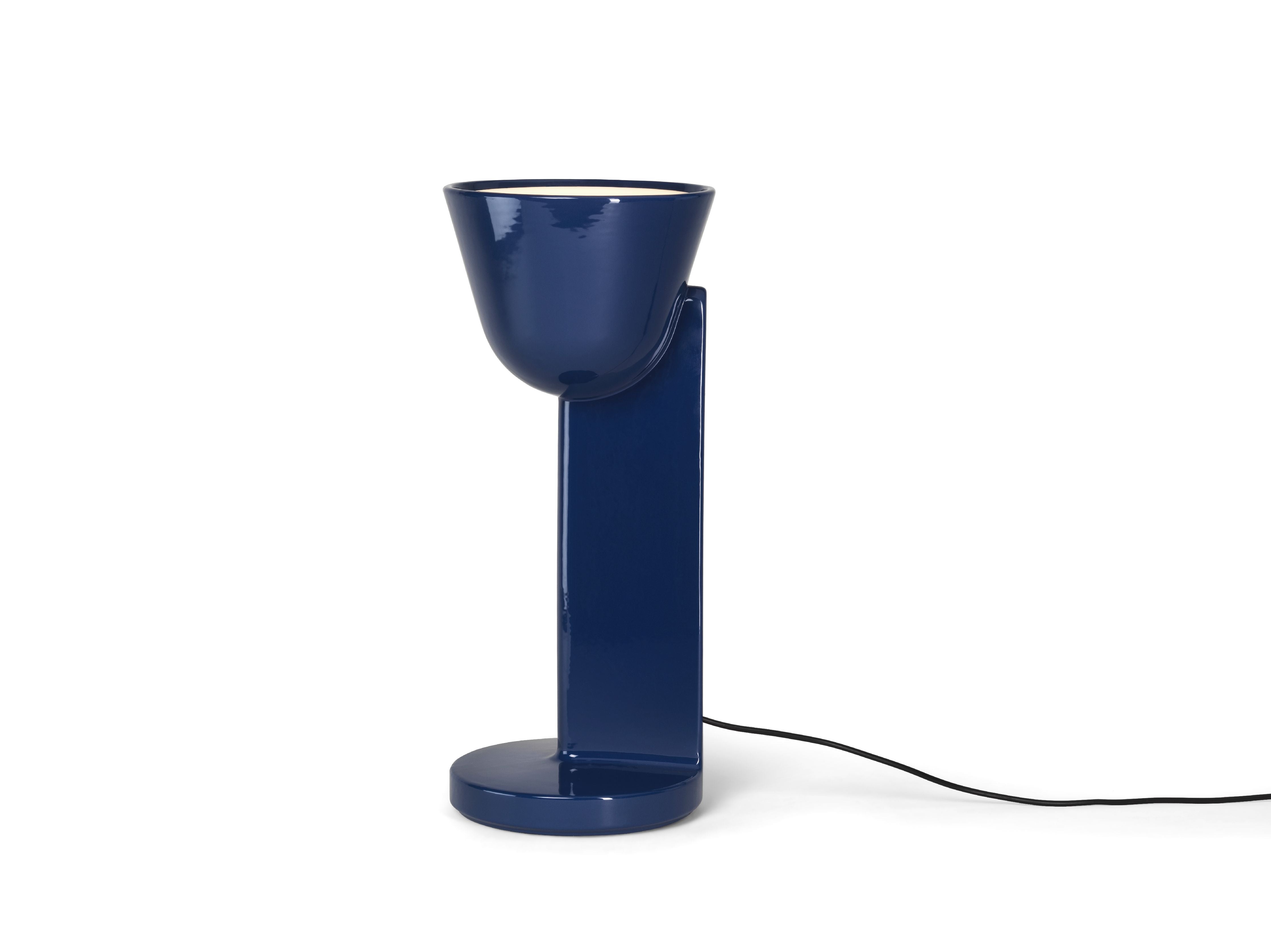 Flos Céramique Table Lamp Up, Navy Blue