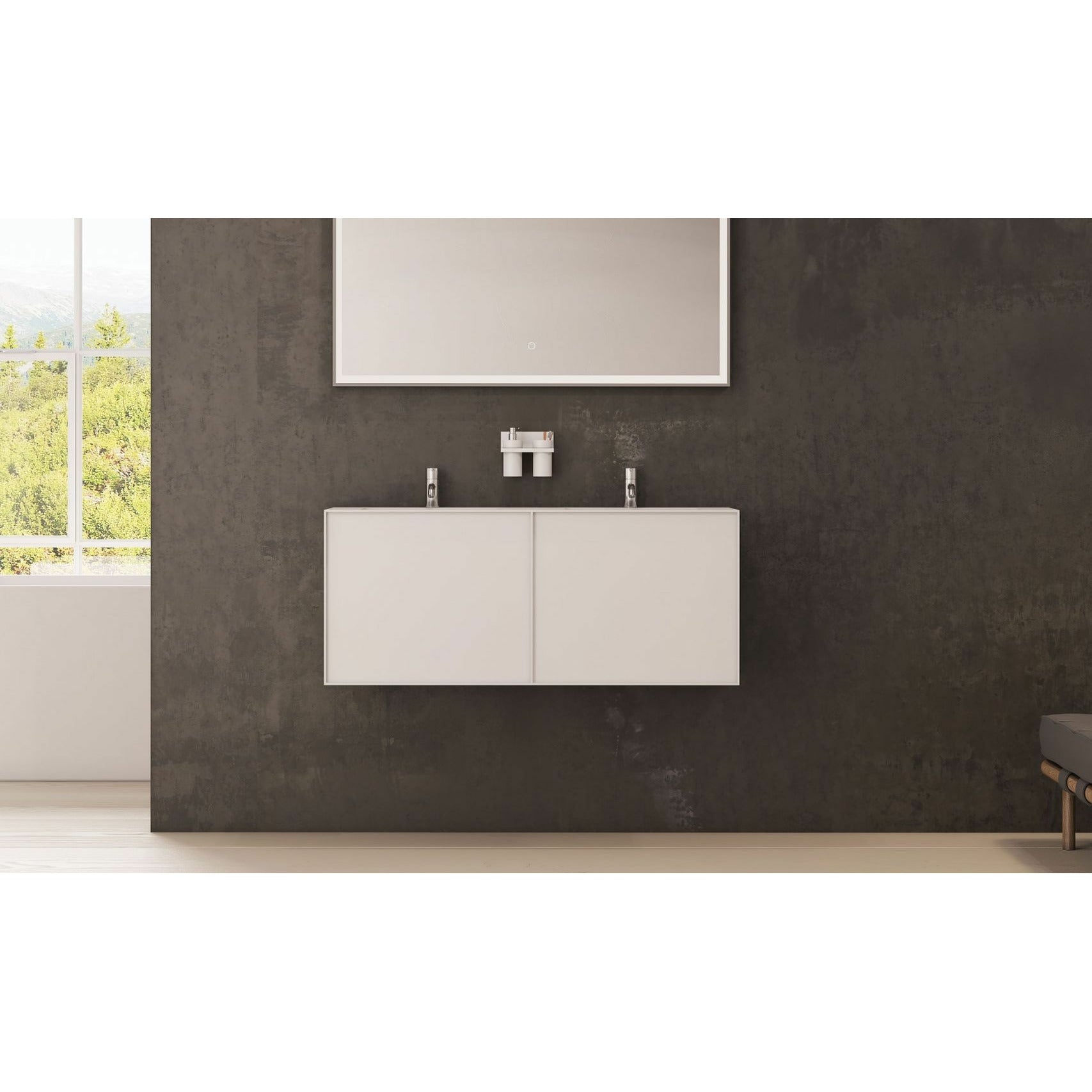 [product_category]-Copenhagen Bath Nexø Cabinet With Double Washing, L120 Cm-Copenhagen Bath-5700300101104-30010110-COP-2