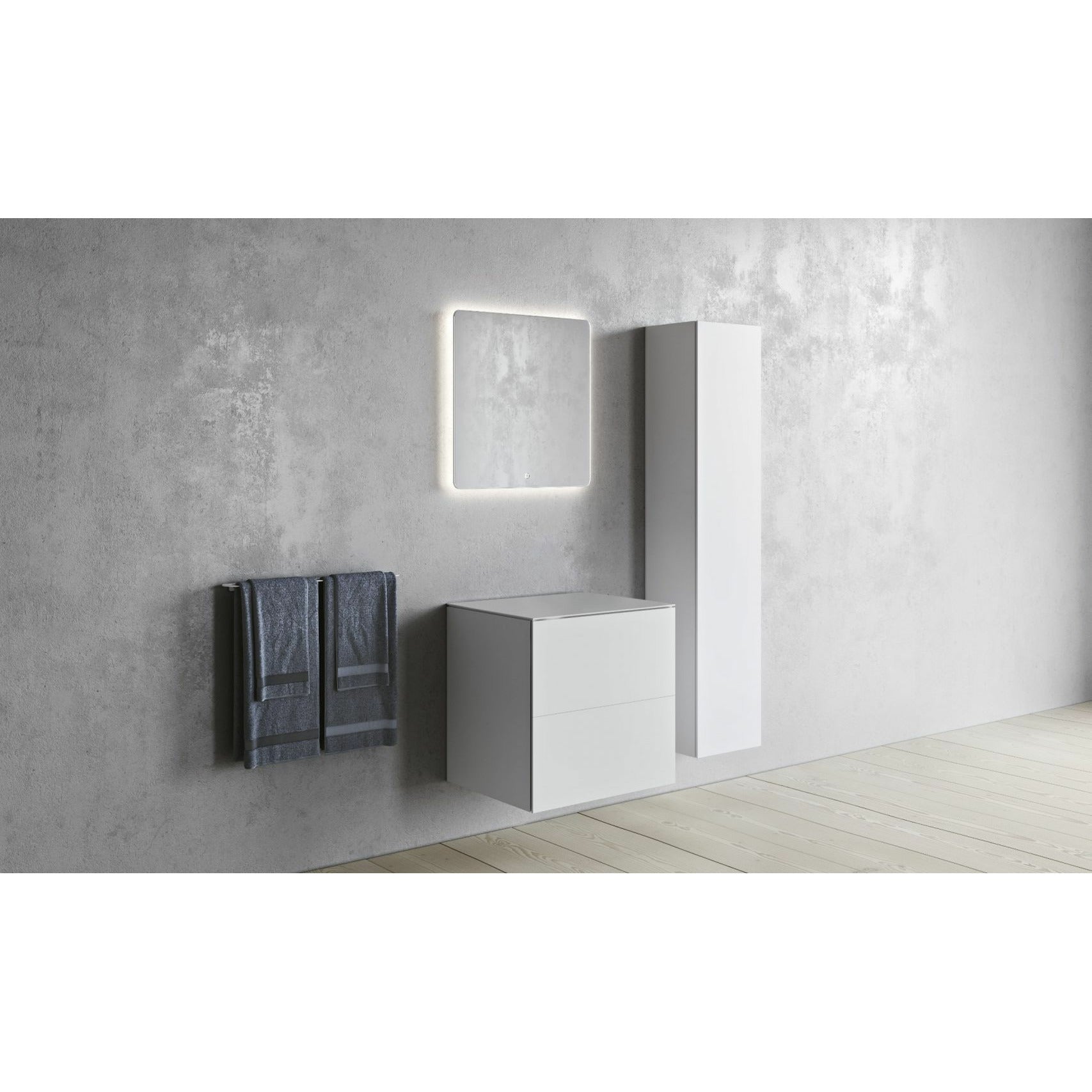 [product_category]-Copenhagen Bath Sq2 Double Cabinet With Countertop, L60 Cm-Copenhagen Bath-5700300102415-30010241-COP-4