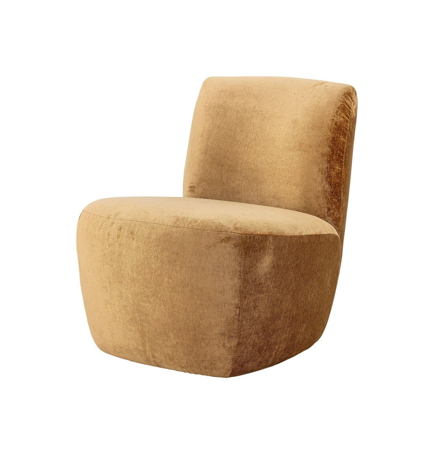Creative Collection Almonde Lounge Chair, Brown, Polyester