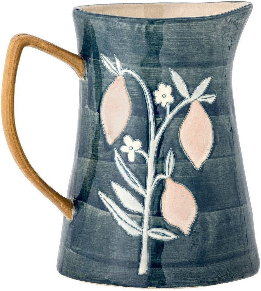 [product_category]-Creative Collection Feriha Jug, Blue, Stoneware-Creative Collection-5711173316656-82060469-BLO-1