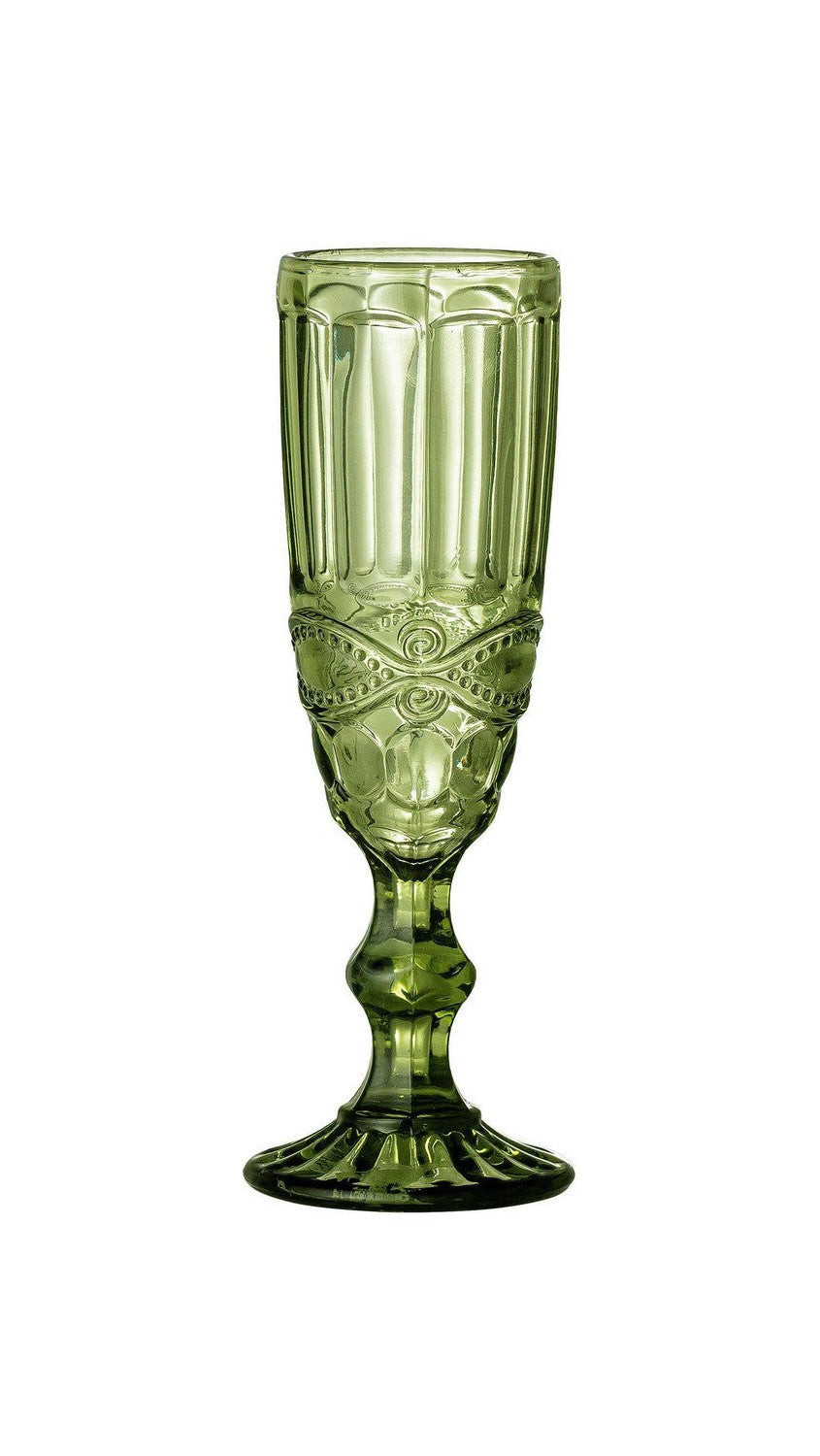 Creative Collection Florie Wine Glass, Green, Glass