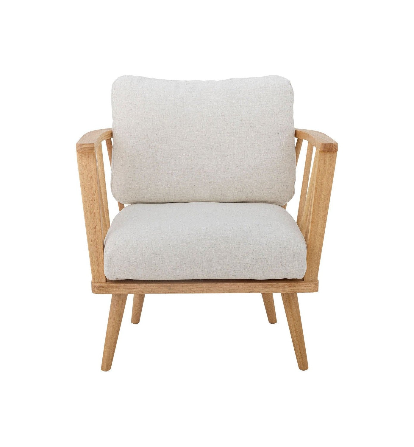 Creative Collection Millor Lounge Chair, Nature, Rubberwood