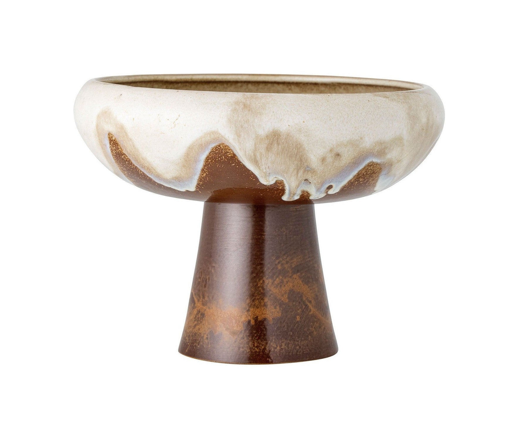 Creative Collection Rivkah Pedestal Bowl, Brown, Stoneware