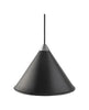 Cuero Namibia Pendant ø 25 Cm, Black/Chrome With Black Cable
