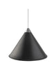 Cuero Namibia Pendant ø 25 Cm, Black/Chrome With White Cable