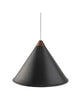 Cuero Namibia Pendant ø 25 Cm, Black/Copper With White Cable