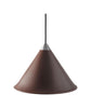 Cuero Namibia Pendant ø 25 Cm, Chocolate/Chrome With Black Cable