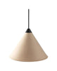 Cuero Namibia Pendant ø 25 Cm, Crude Nature/Black With Black Cable