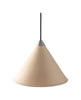 Cuero Namibia Pendant ø 25 Cm, Crude Nature/Chrome With Black Cable