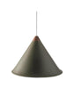 Cuero Namibia Pendant ø 25 Cm, Grass Green/Copper With White Cable