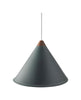 Cuero Namibia Pendant ø 25 Cm, Ocean Blue/Copper With White Cable