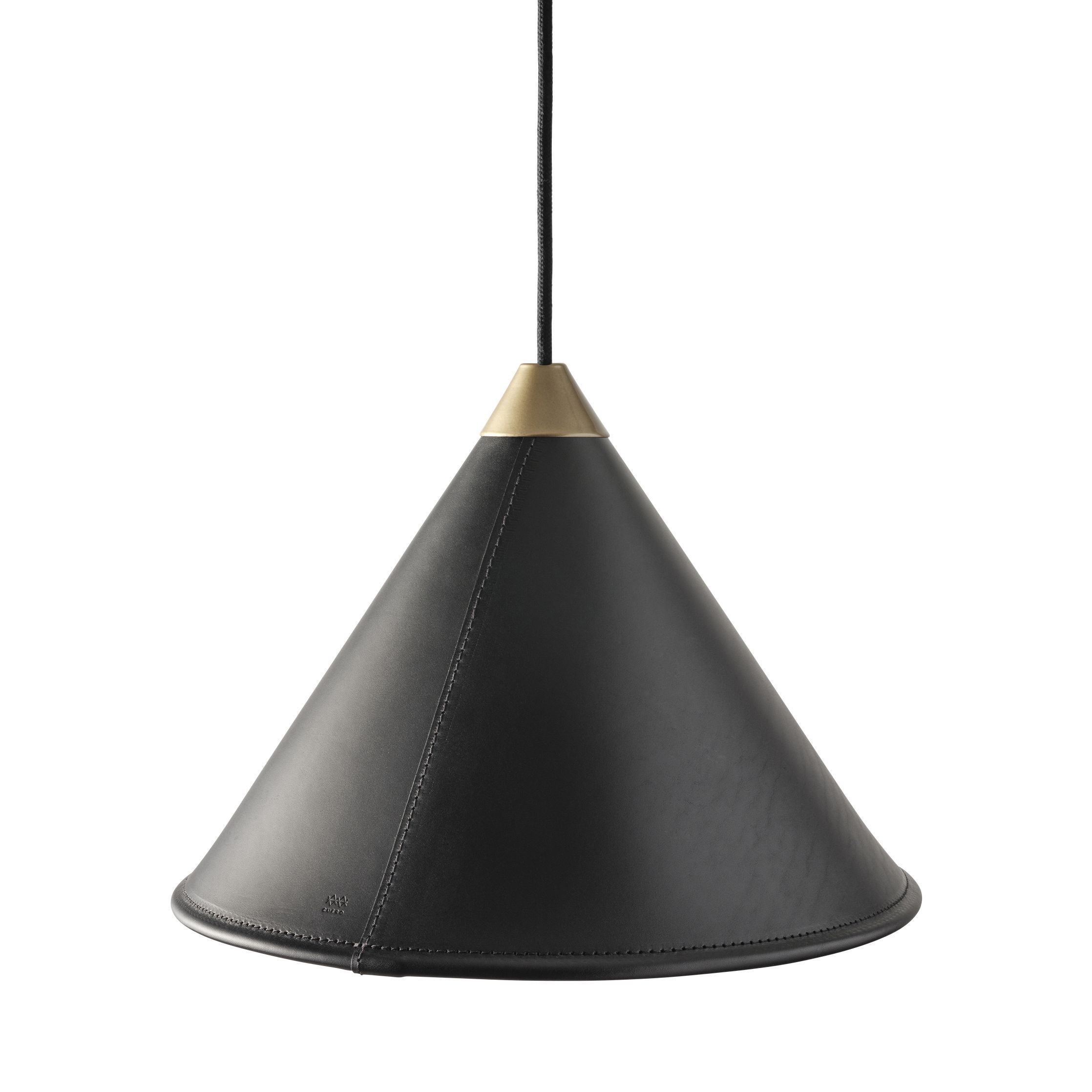 [product_category]-Cuero Namibia Pendant ø 35 Cm, Black/Brass With Black Cable-Cuero-7340172635987-1510131-CUE-2