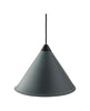 Cuero Namibia Pendant ø 35 Cm, Ocean Blue/Black With Black Cable