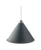 Cuero Namibia Pendant ø 35 Cm, Ocean Blue/Chrome With White Cable