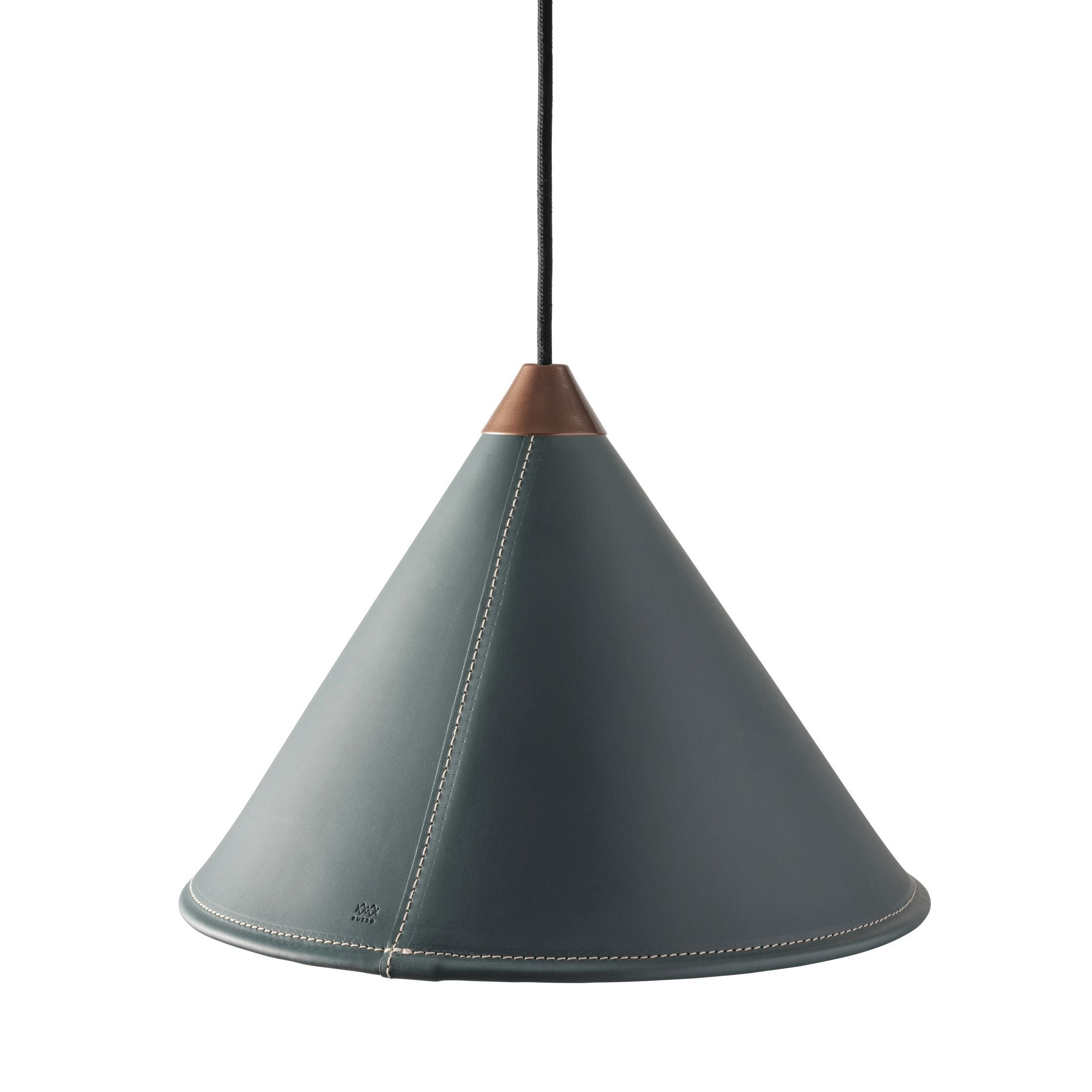 [product_category]-Cuero Namibia Pendant ø 35 Cm, Ocean Blue/Copper With Black Cable-Cuero-7340172636908-1510833-CUE-2