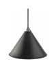 Cuero Namibia Pendant ø 45 Cm, Black/Chrome With Black Cable