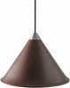 Cuero Namibia Pendant ø 45 Cm, Chocolate/Chrome With Black Cable