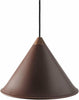 Cuero Namibia Pendant ø 45 Cm, Chocolate/Copper With Black Cable