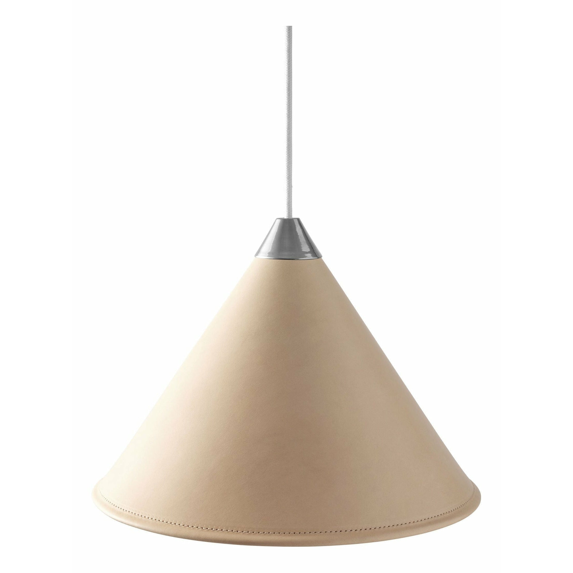 [product_category]-Cuero Namibia Pendant ø 45 Cm, Crude Nature/Chrome With White Cable-Cuero-7340172637110-1520534-CUE-1