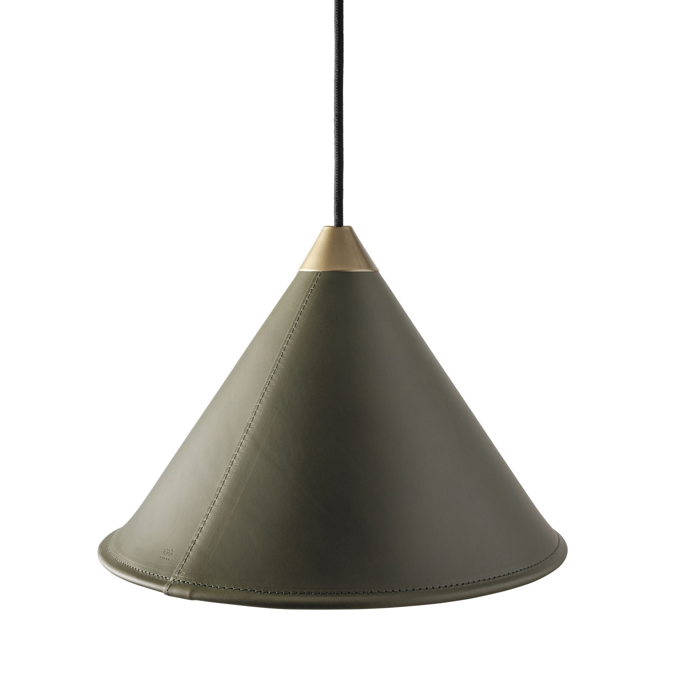 [product_category]-Cuero Namibia Pendant ø 45 Cm, Grass Green/Brass With Black Cable-Cuero-7340172636236-1520731-CUE-2