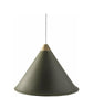 Cuero Namibia Pendant ø 45 Cm, Grass Green/Brass With White Cable