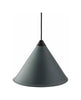 Cuero Namibia Pendant ø 45 Cm, Ocean Blue/Black With Black Cable