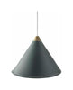 Cuero Namibia Pendant ø 45 Cm, Ocean Blue/Brass With White Cable
