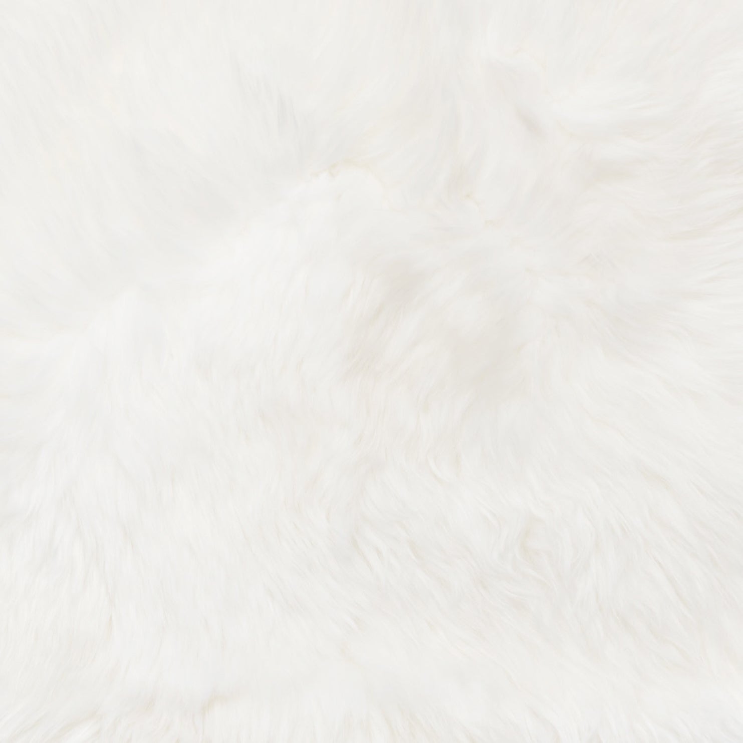 Creamy white genuine sheepskin chair pad | Round