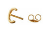 Design Letters Earring With Letter, Gold, C