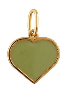 [product_category]-Design Letters Enamel Pendant Big Heart Gold, Crispy Green-Design Letters-5710498193201-90302025CRISPGREEN-DES-1