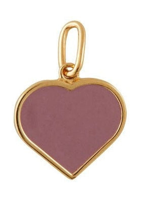 [product_category]-Design Letters Enamel Pendant Big Heart Gold, Dusty Purple-Design Letters-5710498193225-90302025DUSTPURPLE-DES-1