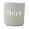 Design Letter's Favorite Mug Friend, Cool Gray