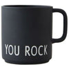 Design Letter's Favorite Mug With Handle, Black