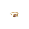 Design Letters Great Love Ring 18K Guldbelagt, Rød Chrosite