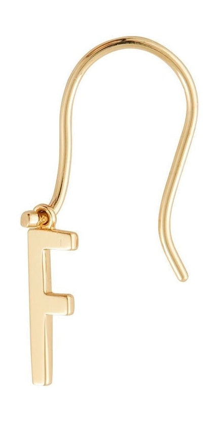 [product_category]-Design Letters Initial Earrings With Letter Gold, F-Design Letters-5710498192341-90406000F-DES-1