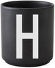 Design Letters Personal Porcelain Mug A Z, Black, H