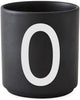 Design Letters Personal Porcelain Mug A Z, Black, O