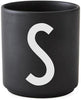 Design Letters Personal Porcelain Mug A Z, Black, S