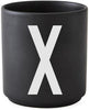 Design Letters Personal Porcelain Mug A Z, Black, X