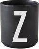 Design Letters Personal Porcelain Mug A Z, Black, Z, Z