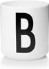 Design Letters Personal Porcelain Mug A Z, White, B