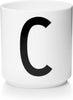 Design Letters Personal Porcelain Mug A Z, White, C
