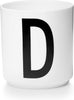 Design Letters Personal Porcelain Mug A Z, White, D