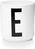 Design Letters Personal Porcelain Mug A Z, White, E