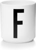 Design Letters Personal Porcelain Mug A Z, White, F