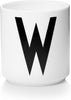 Design Letters Personal Porcelain Mug A Z, White, W
