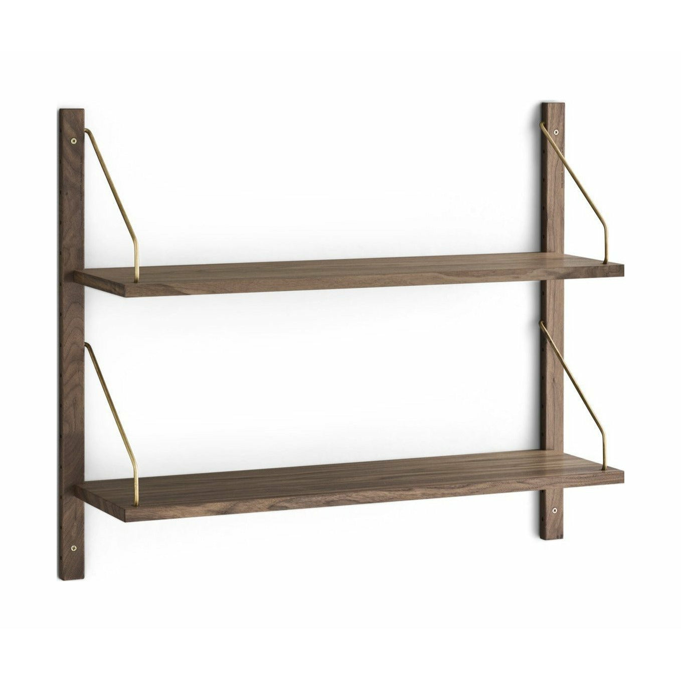 [product_category]-Dk3 Royal System Shelf Walnut/Brass, 24x83x74 Cm-DK3-ROYAL-H70-WALNUT-D24-BRASS-DK3-1