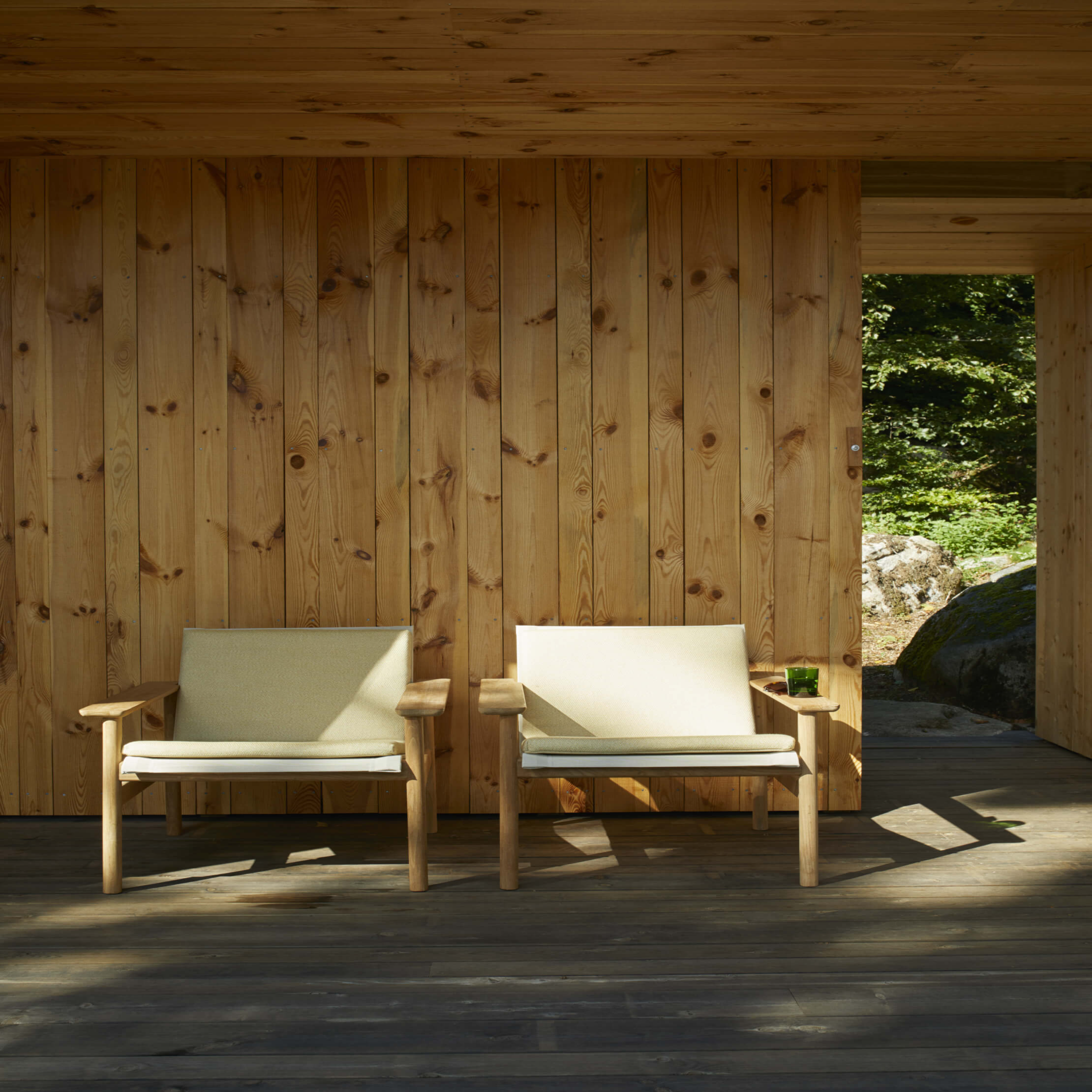 Fritz Hansen Pelagus Utendørs Loungestol Teak/Sand 