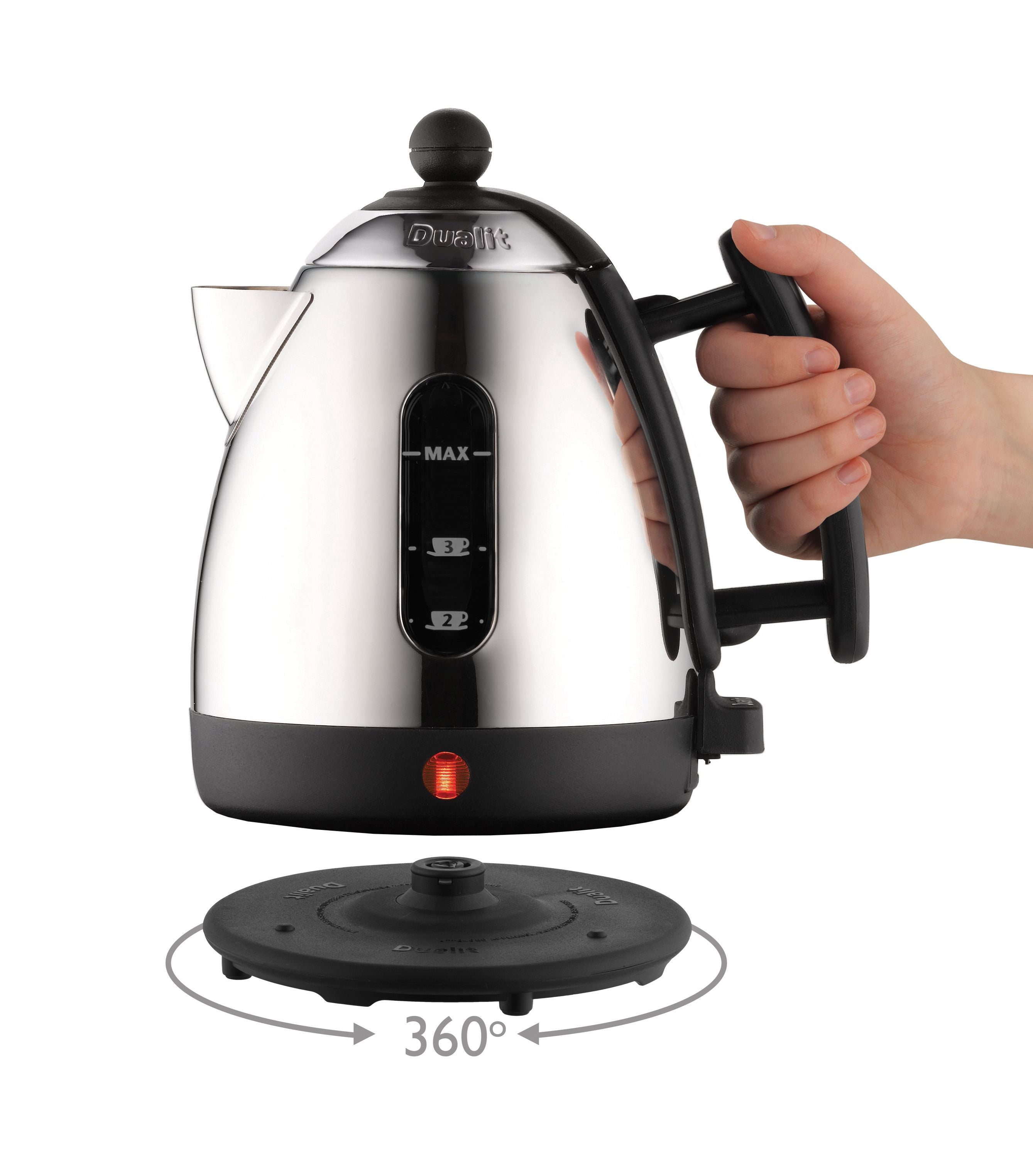 [product_category]-Dualit Lite Kettle 0,92 L, Black-Dualit-0619743722203-72220-DUA-2